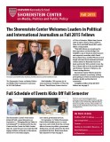Fall 2015 Newsletter Cover