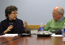 Deborah Amos and Shorenstein Center director Alex S. Jones.