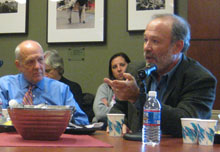 Shorenstein Center director Alex S. Jones and Joe Klein.