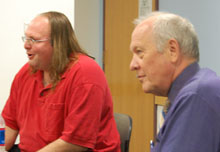 Ethan Zuckerman and Shorenstein Center director Alex S. Jones.