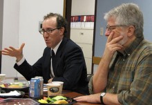 Joel Simon (left) and Richard Parker, Lecturer in Public Policy.