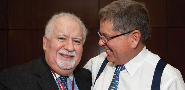 Vartan Gregorian, president of Carnegie Corporation, and Alberto Ibargüen, president and CEO of Knight Foundation