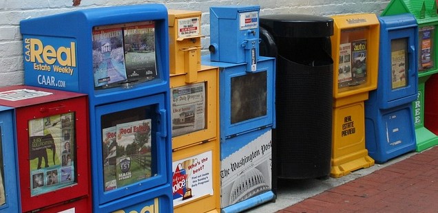 Newspaper stands