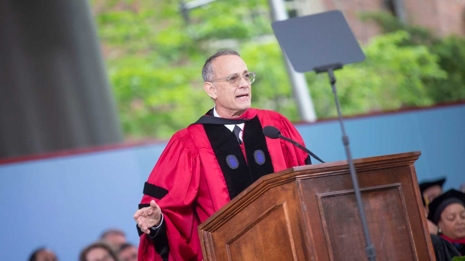 Tom Hanks gives Harvard commencement address