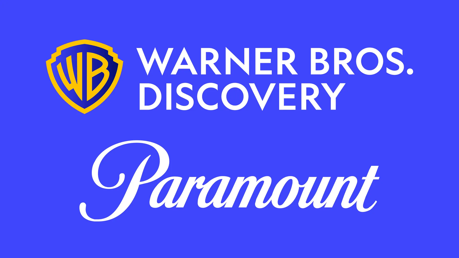 Warner Bros. Discovery and Paramount Global logos