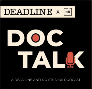Deadline and Nō Studios's Doc Talk podcast logo