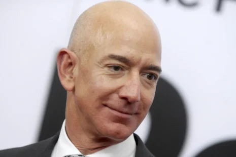 Jeff Bezos headshot wearing a suit