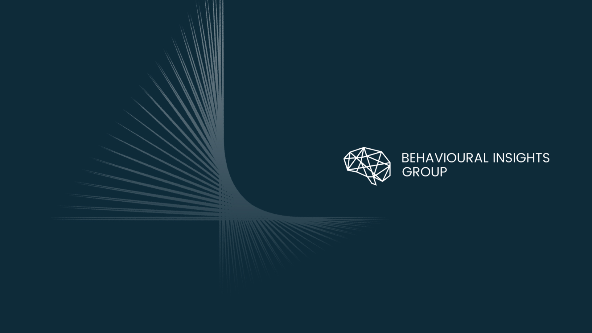 logo of the behavioral insights group, which is a network of interconnected lines forming the shape of a brain