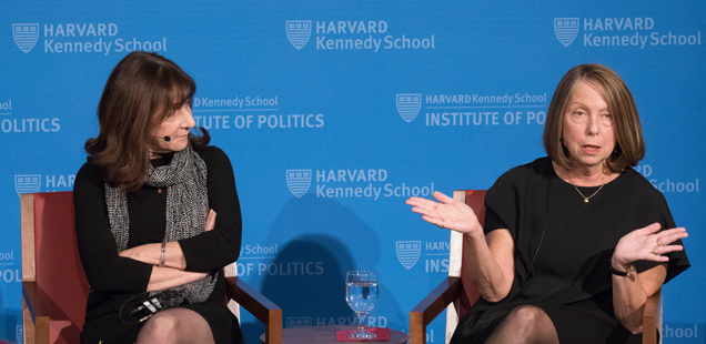 Jane Mayer and Jill Abramson deliver the 2018 Theodore H. White Lecture on Press and Politics