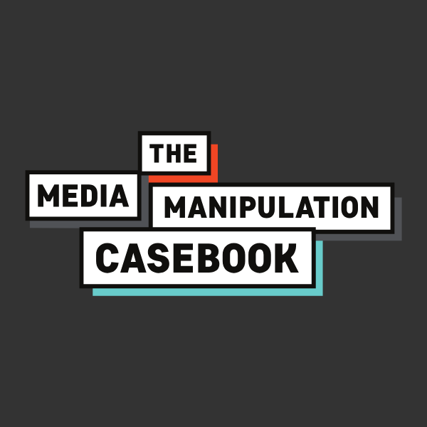 the Media Manipulation Casebook logo on a dark gray background