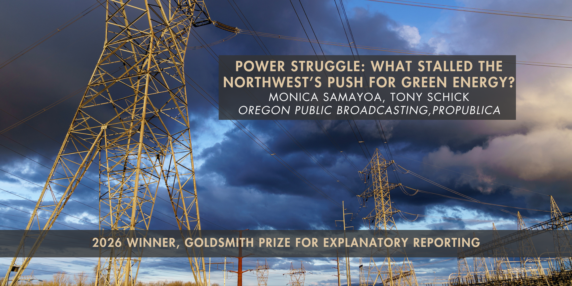 photo of power lines with dark moody clouds in the background