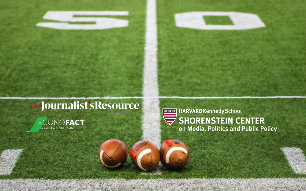 image of football field with three logos overlayed